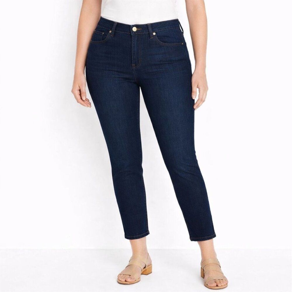 Chico's Platinum Ultimate Fit Jeans Size 1.5 (10) Dark Wash